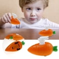 thumbnail image 2 of Novelty Wind Up Rabbits Pull Toy for Kids Age 2+ Delightful Carrot Pulling Action and Educational Play, 2 of 5