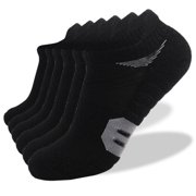 ylioge 6 Pack Mens & Womens Running Ankle Socks Unisex Low-Cut Soft-Cotton Moisture-Wicking Casual Solid Multipack Warm Hiking Sports Sock