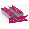 thumbnail image 2 of Inkdotpot Made With Love Text Bottle Tag Real Gold Foil Favor Hang Tags Pack Of 100, 2 of 6