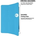 thumbnail image 2 of iPad Mini 7.9 Inch 5 Gen [ Mini 5th Generation 2019 ] A2133 A2124 A2126 MUXH2LL/A MUXF2LL/A MUXG2LL/A Trifold Slim Smart TPU Transparent Back Cover with Adjustable Stand Feature - Blue, 2 of 6