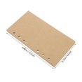thumbnail image 2 of HAMPPLIES 160Pcs Vintage Kraft Paper Loose Leaf Binder Refills Unlined Notebook Filler Paper, 2 of 6