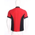 thumbnail image 4 of TiaoBug Unisex Chef Jacket Double Breasted Short Sleeve Chef Coat Hotel Restaurant Kitchen Work Wear Red&Black XL, 4 of 7