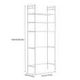 thumbnail image 3 of HCBY Heavy Duty Over Toilet Shelf, 63 Inch 3-Layer Bathroom Storage Rack, Rust Proof Iron Frame with Waterproof Coating, Multi-Purpose Organizer for Toiletries Plants Laundry, 3 of 6