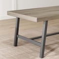 thumbnail image 4 of 71 Inch Rectangular Dining Table for 6-10 People, Modern Kitchen Table with Adjustable Feet, for Kitchen, Dining Room, Living Room, Gray, 4 of 8