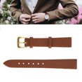 thumbnail image 4 of Ymiko Watch Strap,Unisex Universal Pin Buckle Watch Band PU Leather Replacement Watch Strap Accessory Brown,Pin Buckle Watch Band, 4 of 8