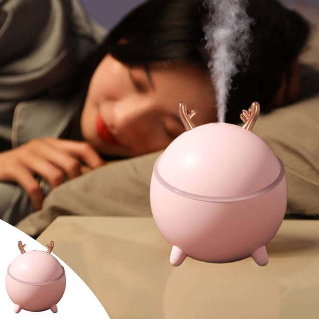 LSLJS Humidificateur Mini pour Chambre, Humidificateur Portable de Bureau Hydratant, Humidificateur d'Intérieur pour Bureau, Humidificateur pour Voiture et Maison, Mini Humidificateur