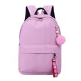 thumbnail image 1 of Girl School Backpack Lightweight School Bag Student Backpack with Pompom Pendant, 1 of 5