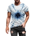 thumbnail image 2 of EGNMCR Men's Fashion Summer Neckline T-shirt Printing Pattern Short Sleeve, 2 of 5