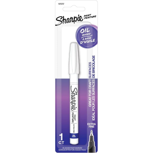 Marqueur Sharpie Paint à base d'huile, pointe extra fine, blanc