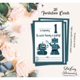 thumbnail image 5 of Darling Souvenir White Birthday Invitation Card Printable Elegant Fill or Write In Blank Party Invites 28 Pcs 5 x 7 Inches, 5 of 5