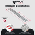 thumbnail image 3 of Titan Ramps 7.5 ft Folding Ramp, Anti-Slip Heavy Duty Aluminum with Safety Strap, 2 Pack, 3 of 12