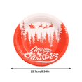 thumbnail image 4 of F Eco-Friendly Disposable Christmas Party Plates 9 Inch 16Pc Set Perfect For Holiday Dinner Decorations Festive Gatherings And Special Events Weight 0.42 Lb, 4 of 7