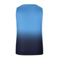 thumbnail image 4 of Tank Top for Women Womens Striped Round Neck Button Elastic Tank Top, 4 of 5