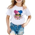 thumbnail image 1 of TZEWGL T-Shirts pour Enfants Impression Graphique Col Rond Manches Courtes Vêtements pour Filles Garçons Taille 5-6T, 1 of 5