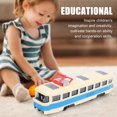 thumbnail image 4 of Jouet Modèle, Trains de Simulation Haute Résistance Jouet Éducatif avec Musique Lumière pour Enfants et Collectionneurs, 4 of 7
