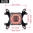thumbnail image 3 of PC Cooler Red Copper Transparent Cover CPU Waterblock, For  775/ 1150/ 1155/ 1156/ 1366, 3 of 8