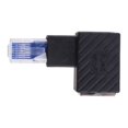 thumbnail image 2 of 90 Degree Right Left Up Down Angle RJ45 Male to Female Cat 5 / 6 Ethernet LAN Extension Adapter, 2 of 3