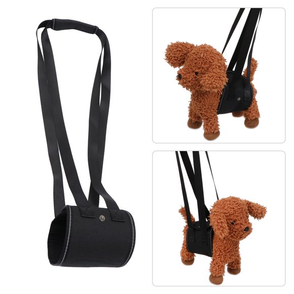KAKOWELY Portable Dog Sling Daily Use Dog Carrier Sling Black Oxford Cloth 1Set