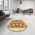 thumbnail image 3 of Ahgly Company Indoor Rectangle Abstract Mustard Yellow Oriental Area Rugs, 6' x 9', 3 of 6