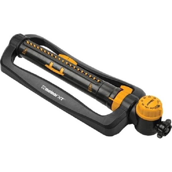 Melnor XT45110 3900 sq. ft. Turbo Oscillating Sprinkler with Integrated Timer, Black & Yellow