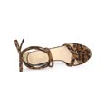 thumbnail image 4 of BLISSFUL STEP Women's Open Toe Lace-Up High Block Heeled Sandals Leopard (Size 8.5), 4 of 6
