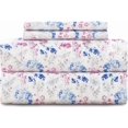 thumbnail image 1 of King Size Bed Sheets Piece Floral Pattern Sheets King Deep Pocket Sheet Grey Lotus, 1 of 7
