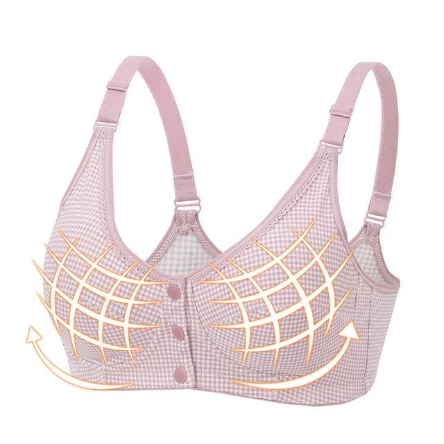 LSLJS Ladies Traceless Comfortable No Steel Ring Breathable Gathering Bra Woman Underwear