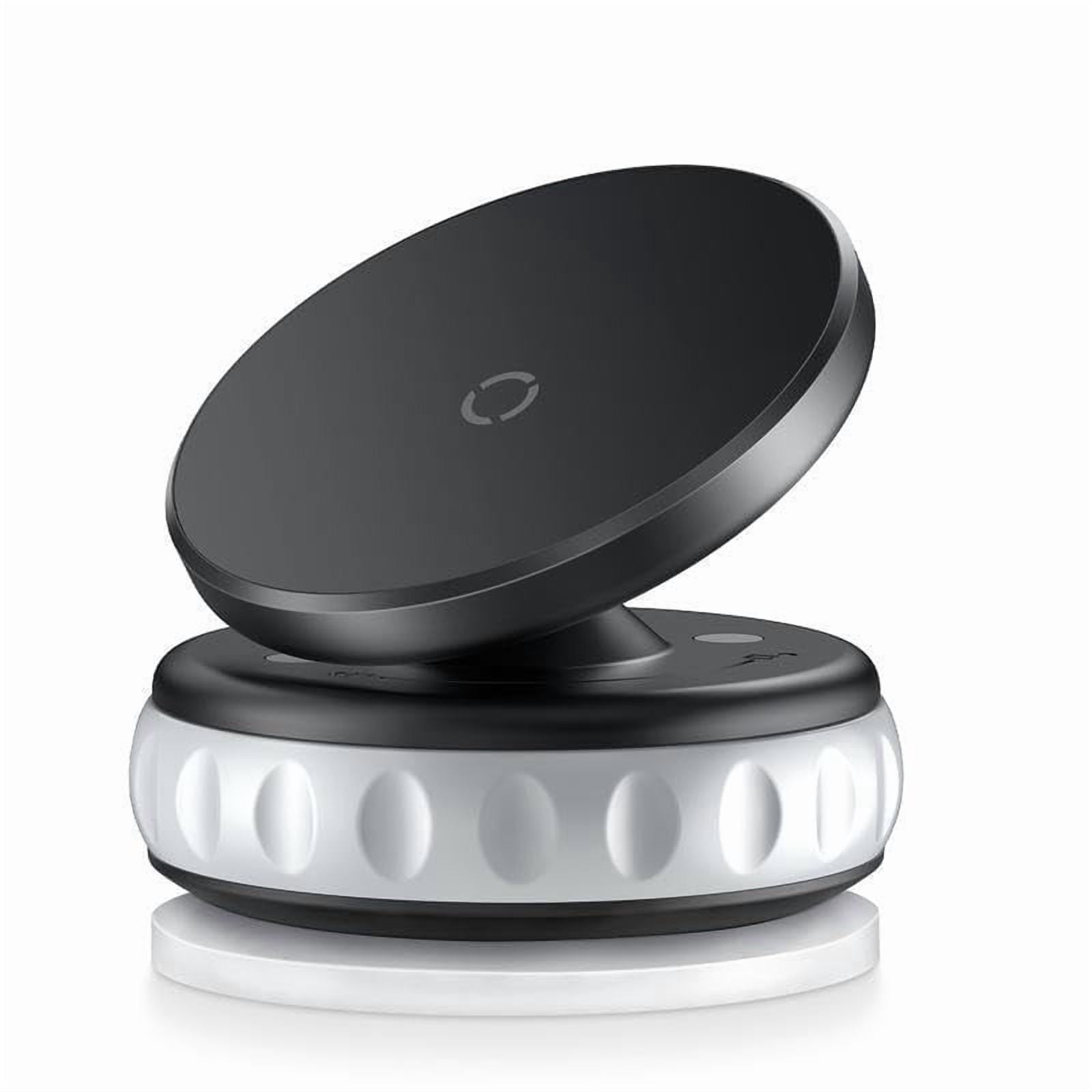 Lisbinx Car Phone Mount with Magnetic Suction Base, Foldable 360° Rotatable Holder for Dashboard and Windshield, Compatible with Mag Mount Phones, 1 Bracket