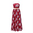 thumbnail image 1 of Kmbangi Robe d'Été Sans Manches à Imprimé Floral avec Bretelle Amovible, 1 of 10