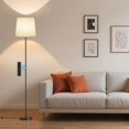 thumbnail image 1 of SIBRILLE Lampe sur Pied avec Abat-Jour en Lin, Grande Lampe sur Pied à Intensité Réglable avec Télécommande et 4 Températures de Couleur, Lampadaires Modernes, 1 of 9