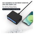 thumbnail image 4 of 65W Multi 4 Port USB Fast Charging Station,Quick Charge QC3.0 PD 20W Wall Charger Hub With LCD For Phone Tablet ,Multi-Device Charger, 4 of 7