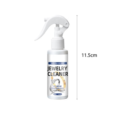 Herunwer Gold & Silver Jewelry Cleaner Spray, 120ml Gentle Formula for Rings, Bracelets, and Watches
