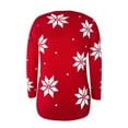 thumbnail image 5 of EGNMCR Chandail à Col Rond pour Femmes, Chandail pour Femmes Mode pour Femmes Imprimé de Noël Confortable à Manches Longues Chandail Ample Haut Chandail pour Femmes, 5 of 5