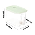 thumbnail image 3 of Distributeur de Boissons Réfrigéré avec Robinet - Récipient de Stockage de Boissons Étanche, Carafe Transparente pour Jus Et, Vert, JKODE, 3 of 7