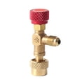thumbnail image 2 of Valve de Charge de Réfrigérant, 1/4 Pouce à 5/16 Pouce Valve de Contrôle en Laiton pour Tuyau de Charge de Réfrigérant, 2 of 8