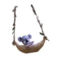 thumbnail image 3 of Abbracc Hanging Hammock Swing Animal Statue Animal Sculpture for Car Rearview Mirror Koala, 3 of 9