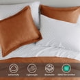 thumbnail image 2 of Regency Heights 7-Piece King Bed in a Bag Set, Reversible Comforter with Sheet Set and Shams, Burnt Orange, Solid Color, 2 of 7