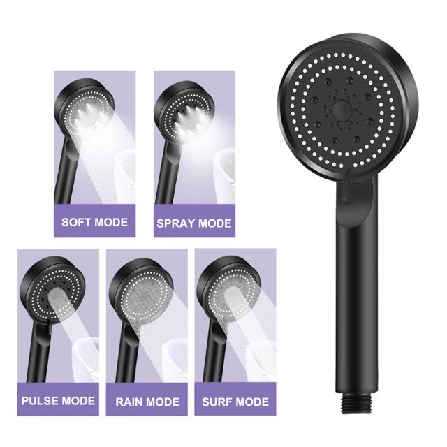 Dvkptbk Shower Head Spray Shower Booster Shower Five-Speed Multi-Function Strong Rain Shower Bathroom Accessories