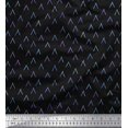 thumbnail image 1 of Soimoi Black polyester Crepe Fabric Alphabet Text Fabric Prints By Yard 52 Inch Wide, 1 of 3