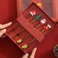 thumbnail image 4 of Langgg 6piece Christmas Gift Box With Metal Spoon Unique And Practical Gift For Loved Ones Christmas Spoons C, 4 of 6