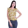 thumbnail image 1 of Moomaya Hauts en Jersey de Coton pour Femmes Sans Manches Imprimés à Col Rond Tenue Décontractée, 1 of 4