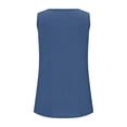 thumbnail image 4 of AherBiu Camisole pour Femmes Été Sans Manches Col Rond Décontractée Ample Couleur Unie Basique Camis T-Shirts, 4 of 7