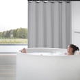 thumbnail image 3 of 150X180CM Bath Curtain Plain Color Bathroom Waterproof Thickened Polyester Bathroom Partition Curtain Door Curtain, 3 of 6