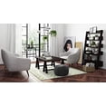 thumbnail image 4 of SIMPLIHOME Renee Pouf Rond, Repose-Pieds, Rembourré en Velours Gris Ardoise, pour le Salon, la Chambre et la Chambre d'Enfant, Transitionnel, Moderne, 4 of 5