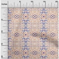 thumbnail image 2 of oneOone Velvet Orange Fabric Tribal Sewing Craft Projects Fabric Prints By Yard 58 Inch Wide, 2 of 5
