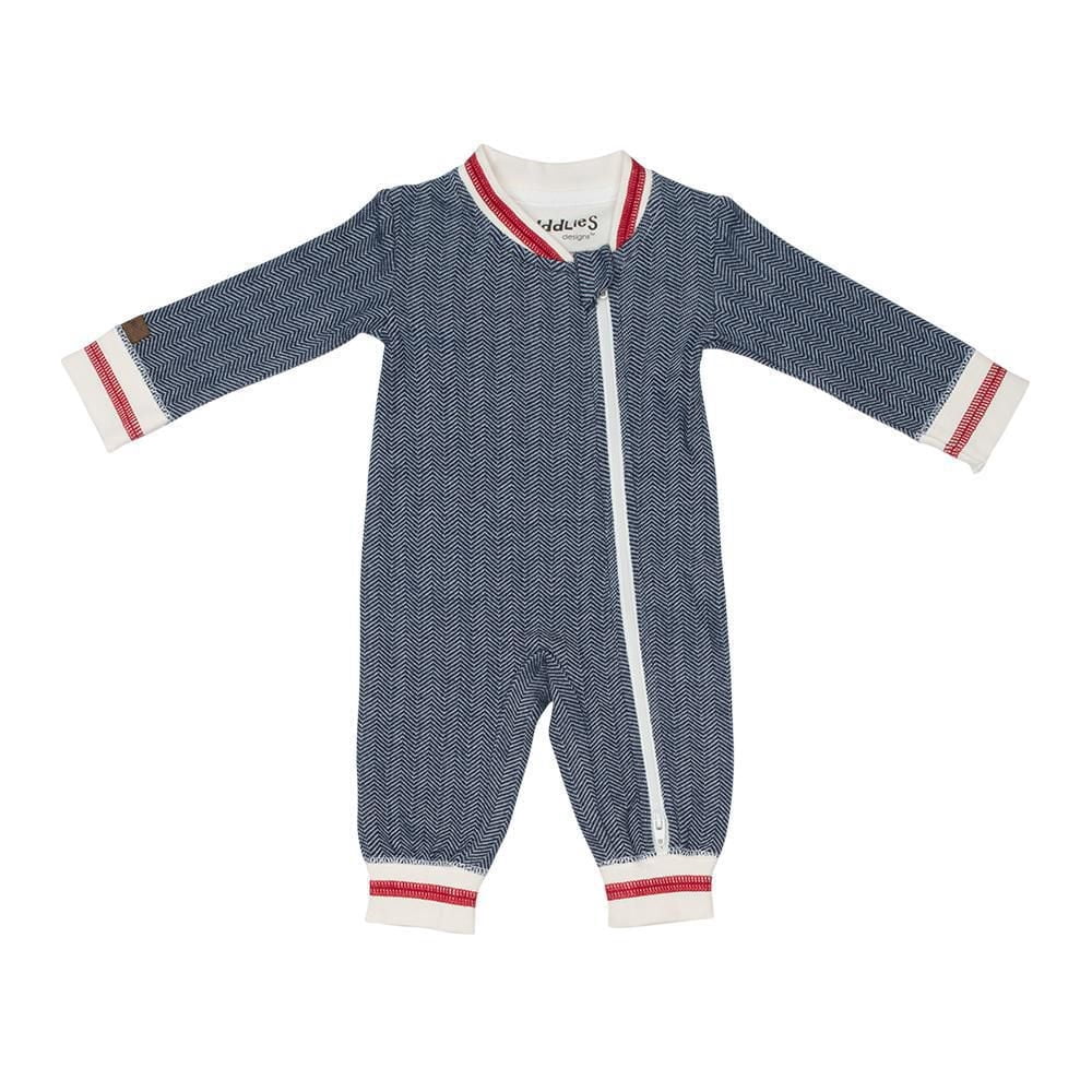 Juddlies Designs la Combinaison Cottage Bebe Bambin Coton Biologique Playsuit Sans Pied Dormeur Double Fermeture Eclair