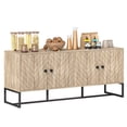 thumbnail image 1 of HOMCOM Sideboard Buffet Cabinet, Coffee Bar Cabinet, Oak, 1 of 10