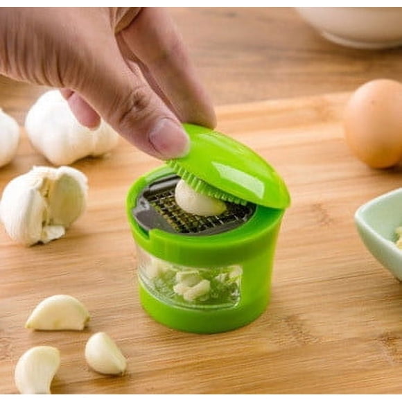 EGNMCR Kitchen Gadgets, Kitchen Accessories, Kitchen Utensils Stainless Steel Multifunctional Garlic Press Garlic Press Chopper Hand Presser Grinder Crusher Practical Kitchen Tools Garlic Press