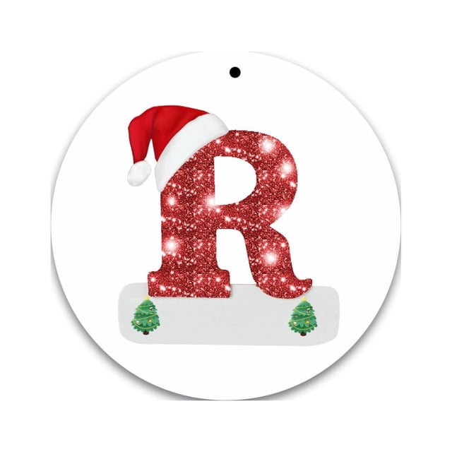 Christmas Alphabet Decorations Personalized for Gift Christmas Tree Hanging Ornament DIY Decorations