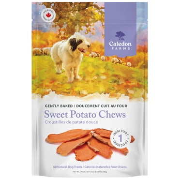 Caledon Farms Sweet Potato Chews Friandises pour chiens cuites au four entièrement naturelles à ingrédient unique 265 g